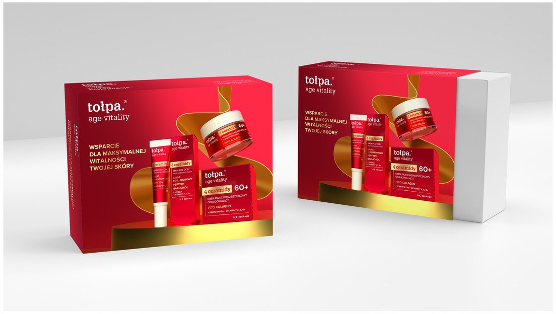 Tołpa Age vitality 4 ceramidy Zestaw pielęgnacyjny do twarzy kobiet 60+