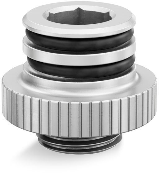 EK Water Blocks EK Water Blocks EK-Quantum Torque Push-In Adapter M 7 - Satin Titanium