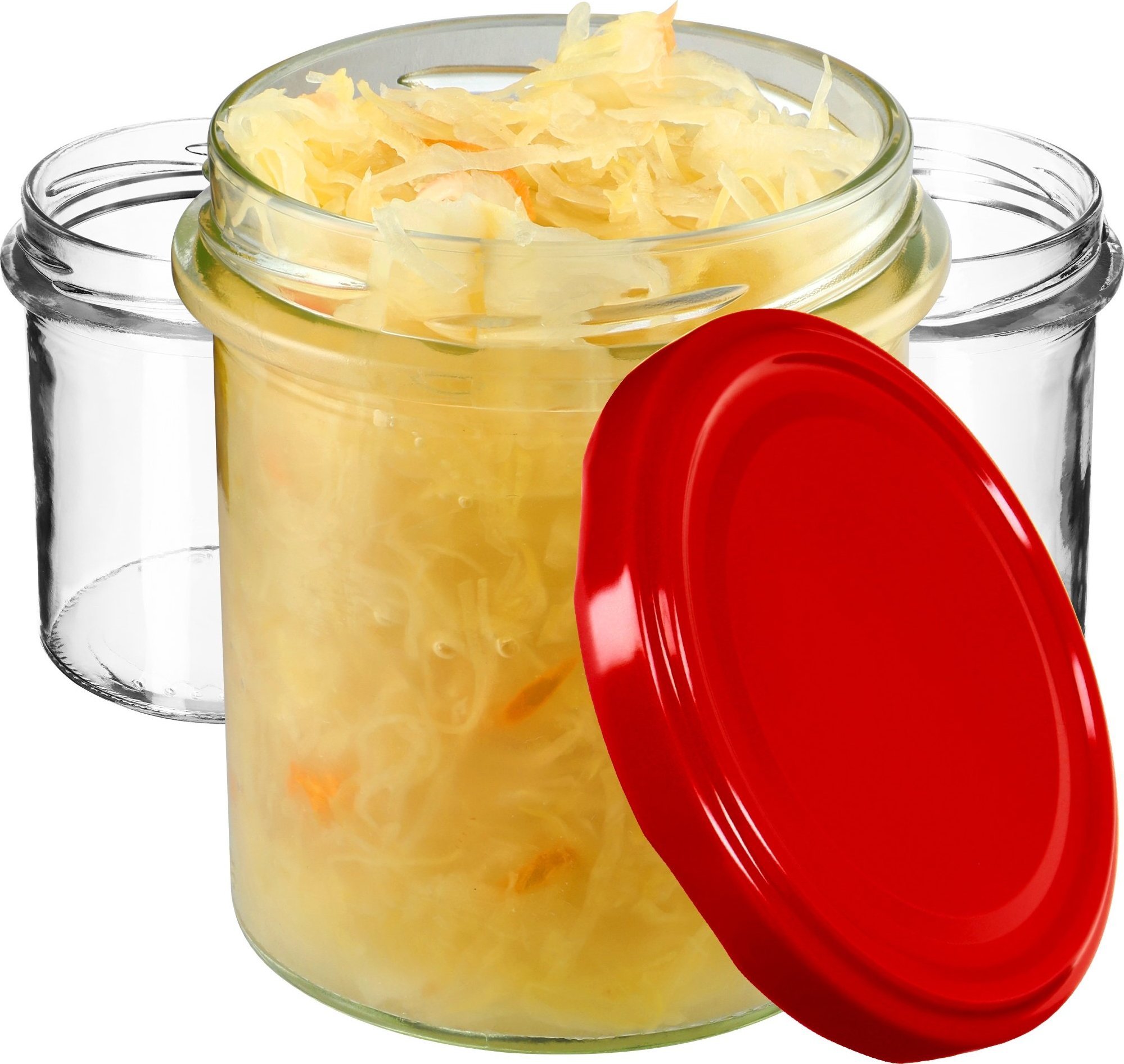 Kadax 100x Słoik 350 ml Na Dżem Miód Mięso Zakrętki fi82