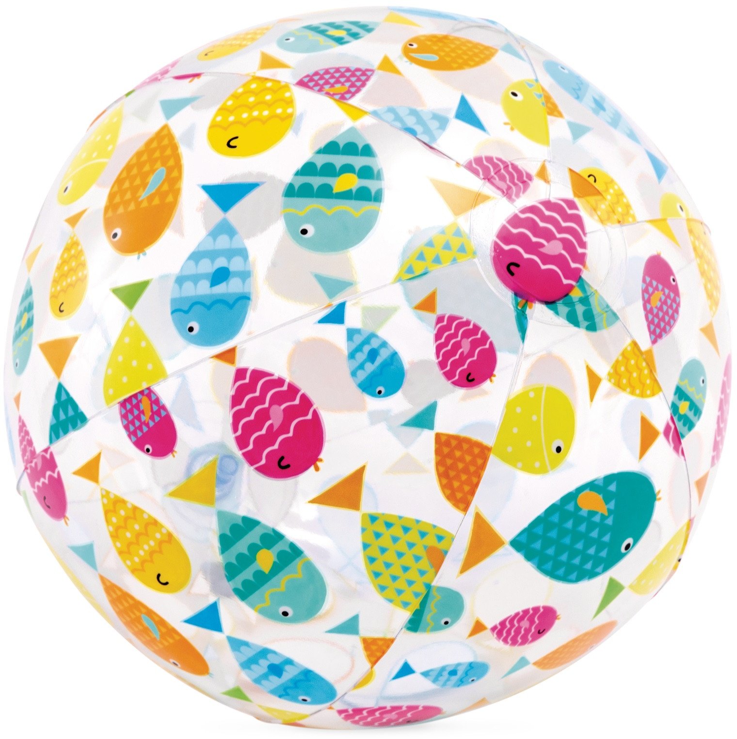 Dmuchana piłka plażowa z kolorowym nadrukiem 51 cm INTEX 59040 rybki