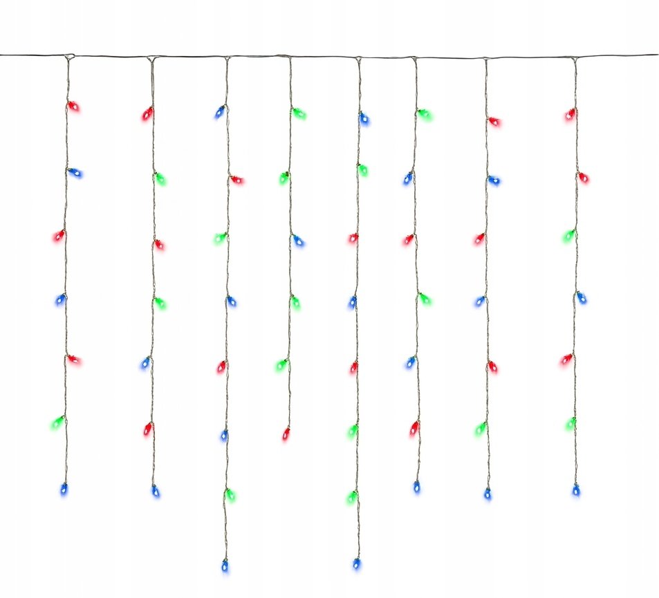 Kurtyna świetlna lampki choinkowe kolorowe 300 Diod LED 3x2m