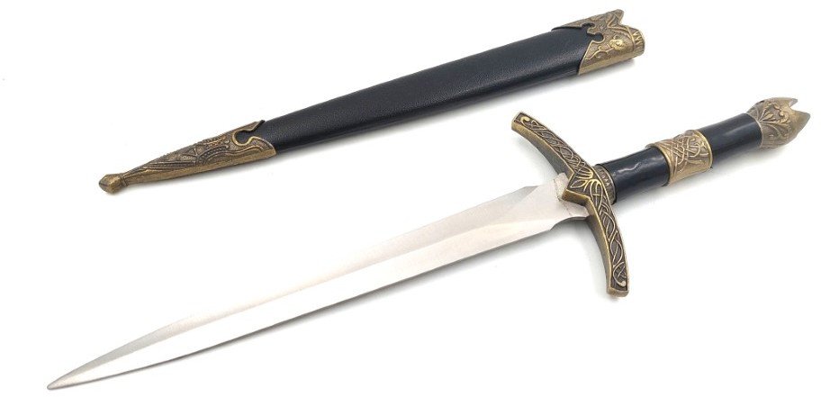 Stalowy sztylet rycerski - replika SW-178