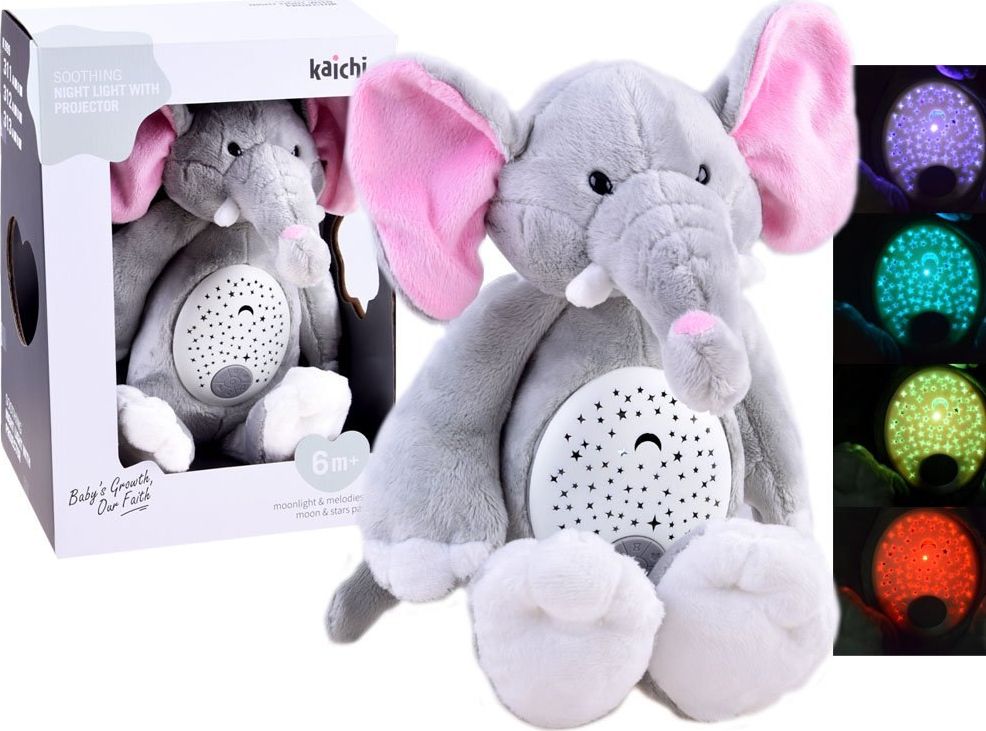 Jokomisiada Projektor pluszowy Słonik pozytywka słoń ZA3419