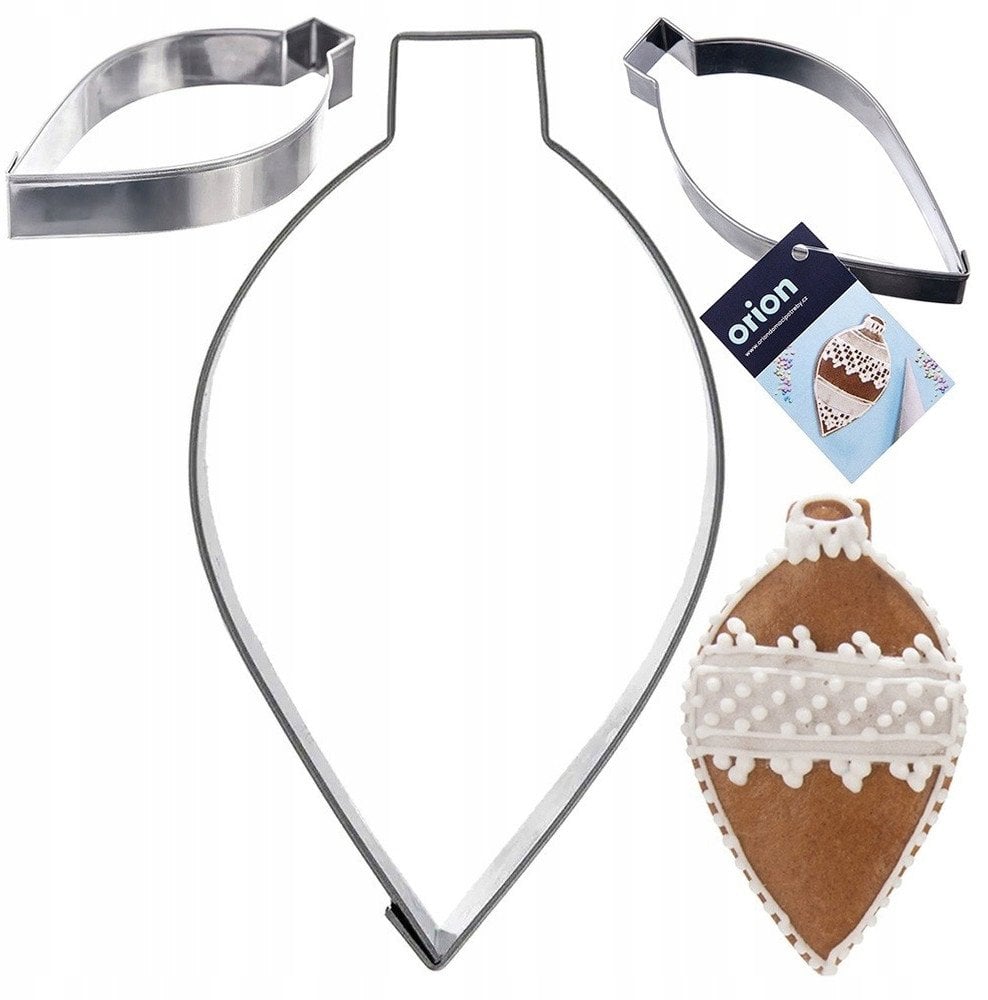 Wykrawacz do ciastek stalowy bombka 9 cm