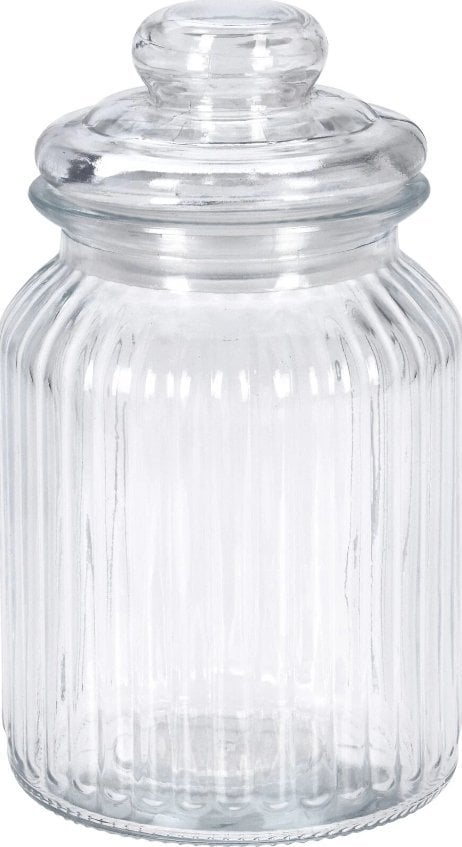 Prążkowany słoik ze szczelną pokrywką, 750 ml
