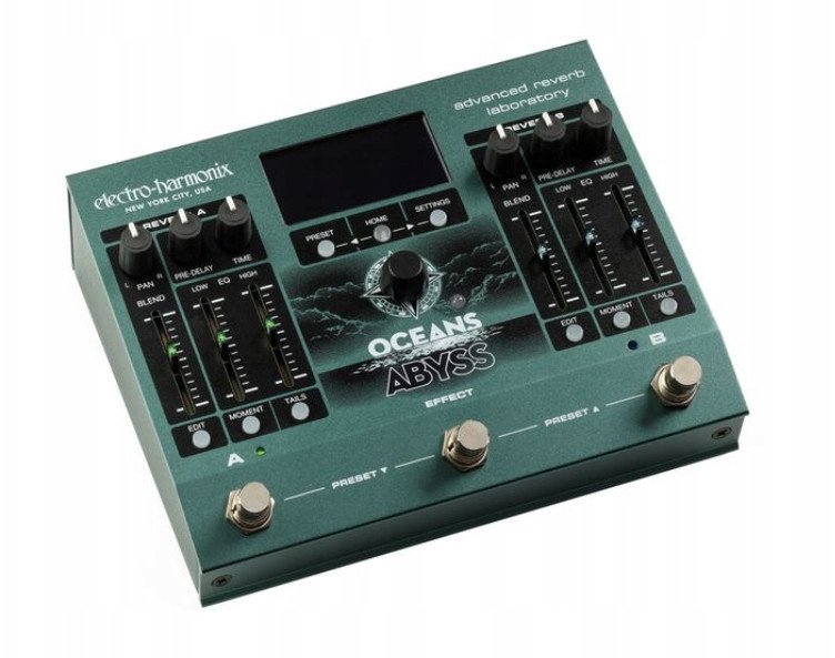 Electro-Harmonix Oceans Abyss Procesor Reverb Stereo z Dual Engine i MIDI