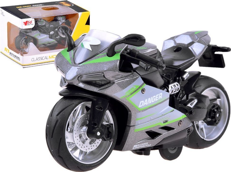 Jokomisiada Diecast model Motocykl z naciągiem zabawka ZA3933