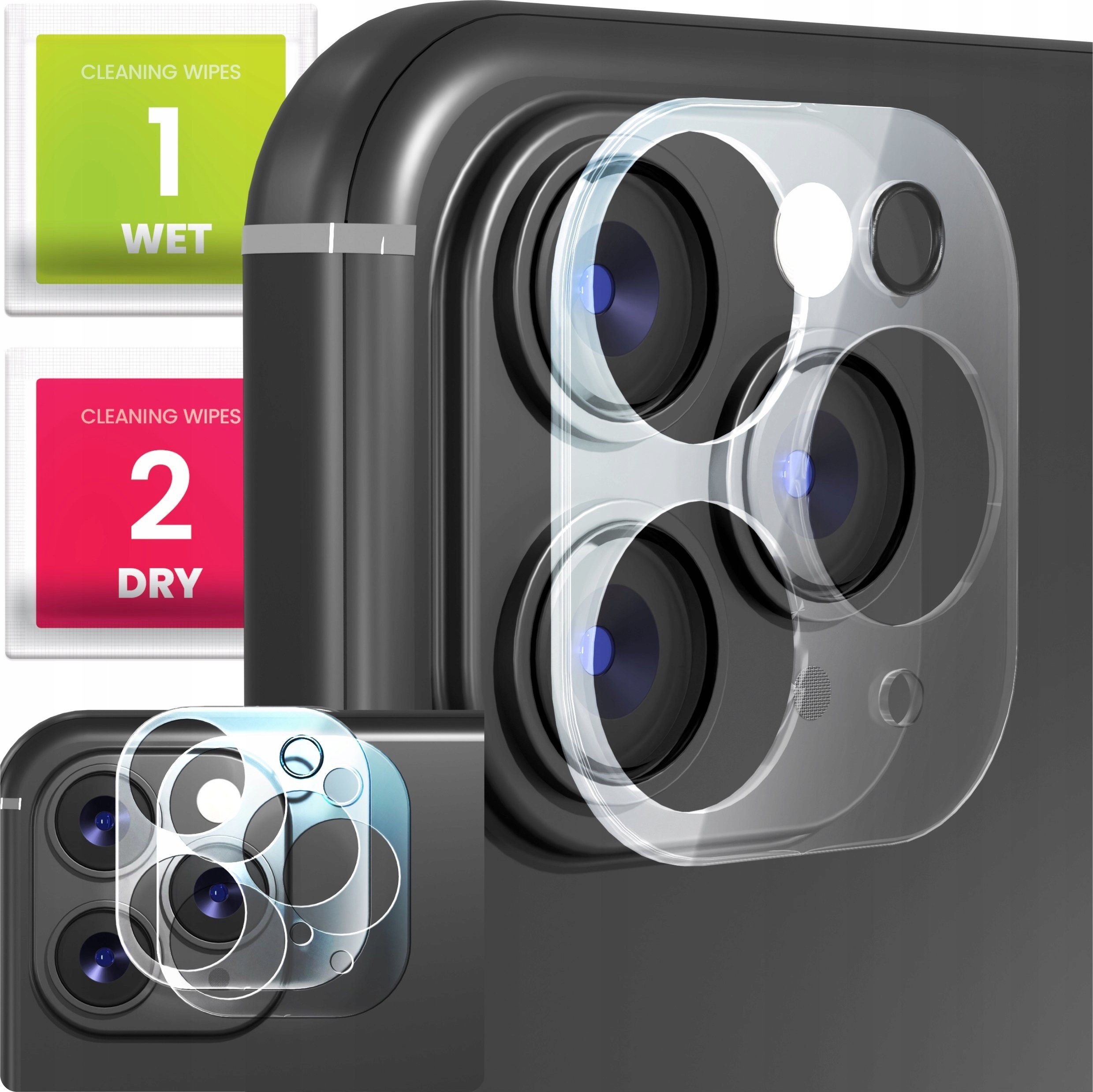 2-PAK Szkło Na Aparat Do Apple iPhone 11 Pro (Hartowane, Na Obiektyw, 9H)