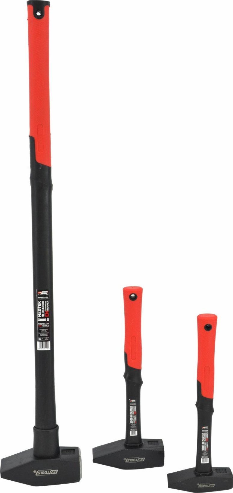 AWTools AWTOOLS MŁOTEK ŚLUSARSKI 3,0 kg WŁÓKNO BLACK