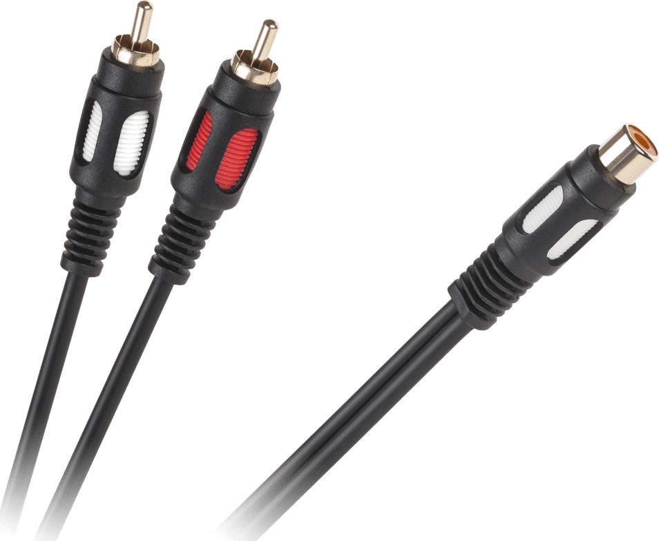 Kabel RCA (Cinch) - RCA (Cinch) x2 0.25m czarny (KPO3871)