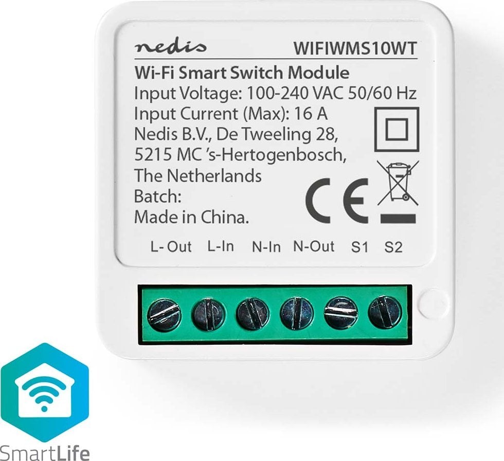 Terminal sieciowy Nedis Nedis WIFIWMS10WT kontroler do inteligentego oświetlenia Przewodowy i Bezprzewodowy Biały