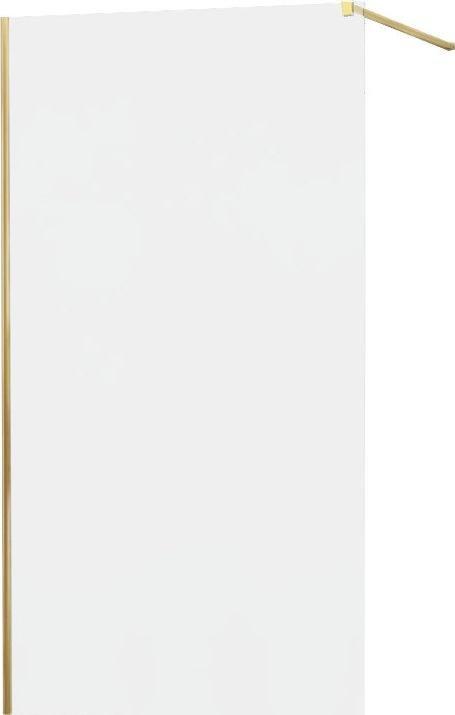 Mexen Mexen Kioto ścianka prysznicowa 80 x 200 cm, szron 8 mm, złoty - 800-080-101-50-30