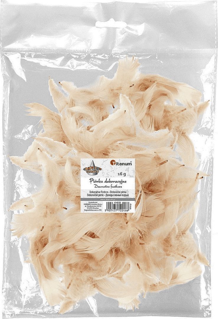 Titanum Piórka puch 16g beżowe