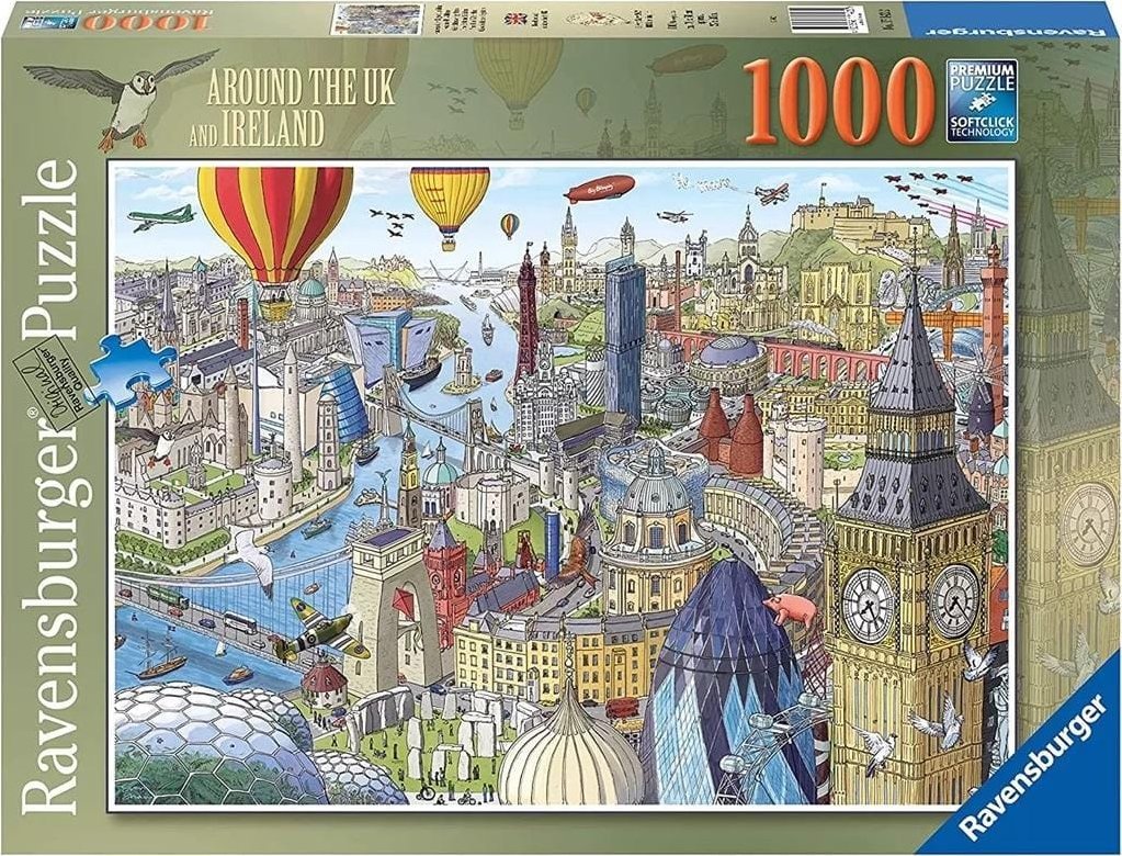 Ravensburger Puzzle Wokół Wysp Brytyjskich 1000 elementów