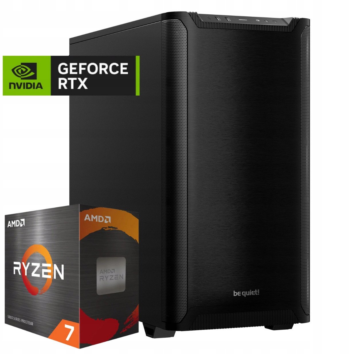 Komputer Komfig Ryzen 7 9700X, 64 GB, RTX 5070, 4 TB M.2 PCIe Windows 11 Pro