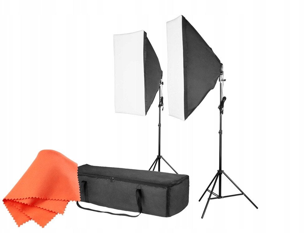 Zestaw światła ciągłego FreePower 2400W z softboxami 50x70 i torbą