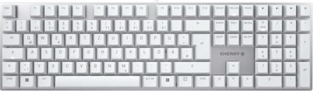 Klawiatura Cherry CHERRY Keyboard KC 200 MX MX2A SILENT RED [DE] white/silver MX2A SILENT RED Switch