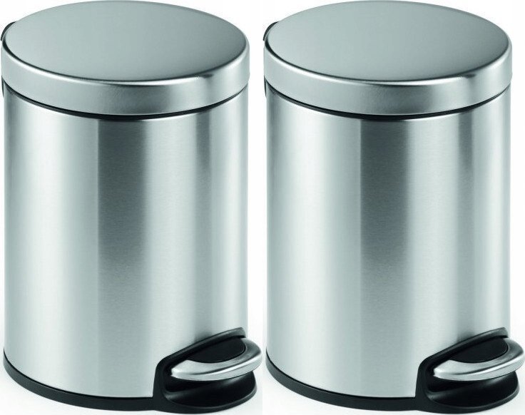 Durable DURABLE Treteimer Kosmetikeimer Edelstahl rund 5