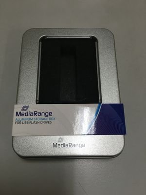 MediaRange MediaRange Aluminium-Box Aufbewahrung von USB Sticks silber