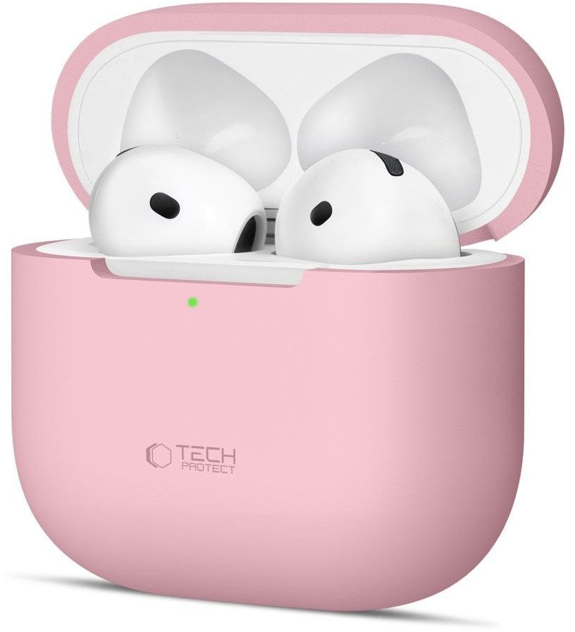 Etui Tech-Protect Silicone na Apple AirPods 4 - różowe
