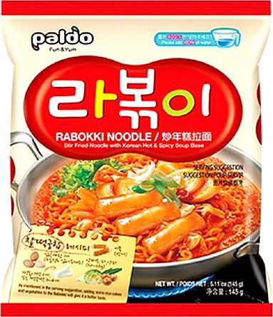 Paldo Makaron Rabokki w słodko-ostrym sosie 145g - Paldo
