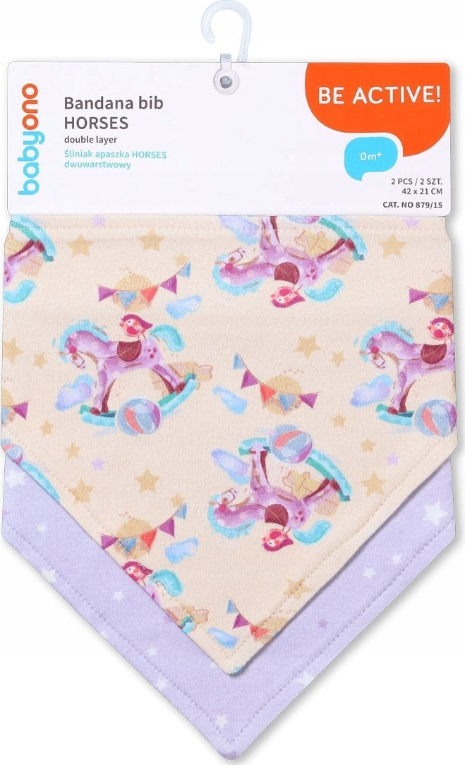 BabyOno 879/15 ŚLINIAK APASZKA HORSES