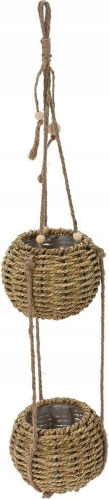 Home Styling Collection Wisząca doniczka na dwa kwiaty, 72 cm