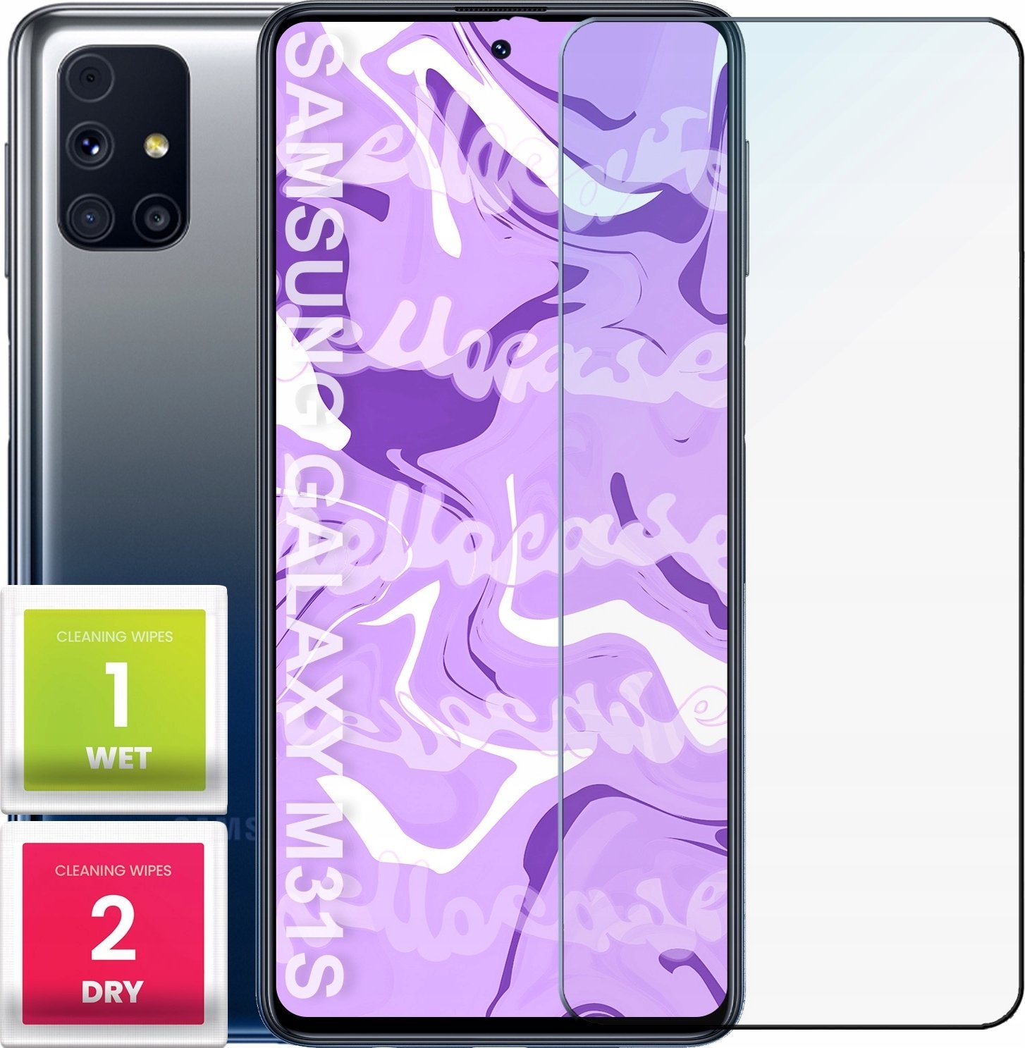 Hello Case Szkło Hartowane do Samsung Galaxy M31s / A50s (szybka 9H, płaskie 2.5D)