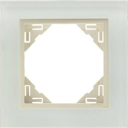 Efapel EFAPEL CRYSTAL RAMKA 1-KR. SZKŁO PERŁOWY 90910 TCP
