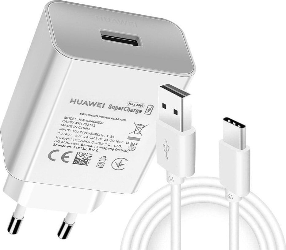 Ładowarka OEM Ładowarka Huawei SuperCharge 40W QC3 HW-100400E1 Typ-C