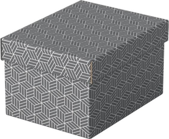 Esselte PUDŁO/PUDEŁKO OZDOBNE TEKTURA Z RECYKLINGU ESSELTE 200x150x255mm SZARE 3szt.