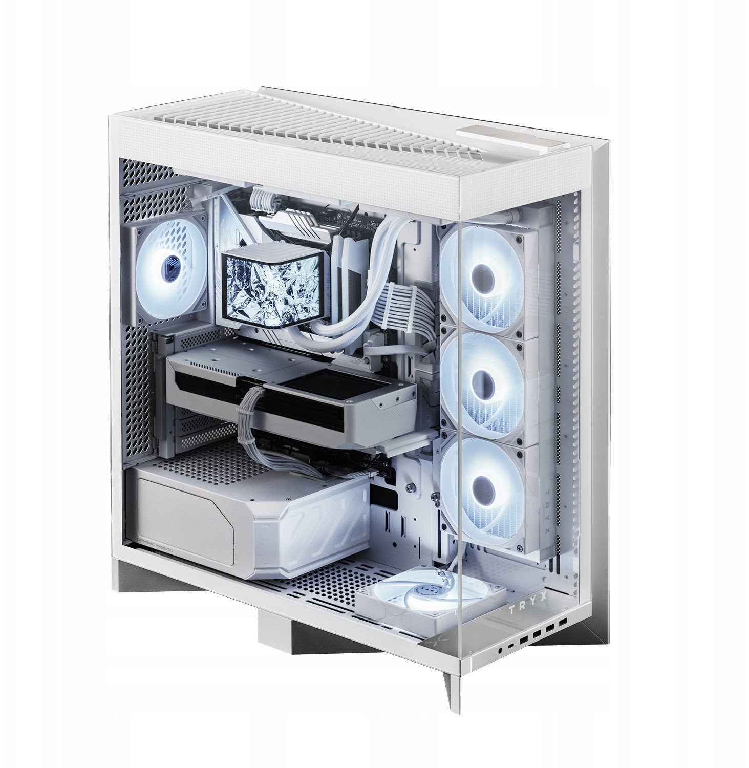 TRYX LUCA L70 Midi-Tower, Tempered Glass, ARGB - wei