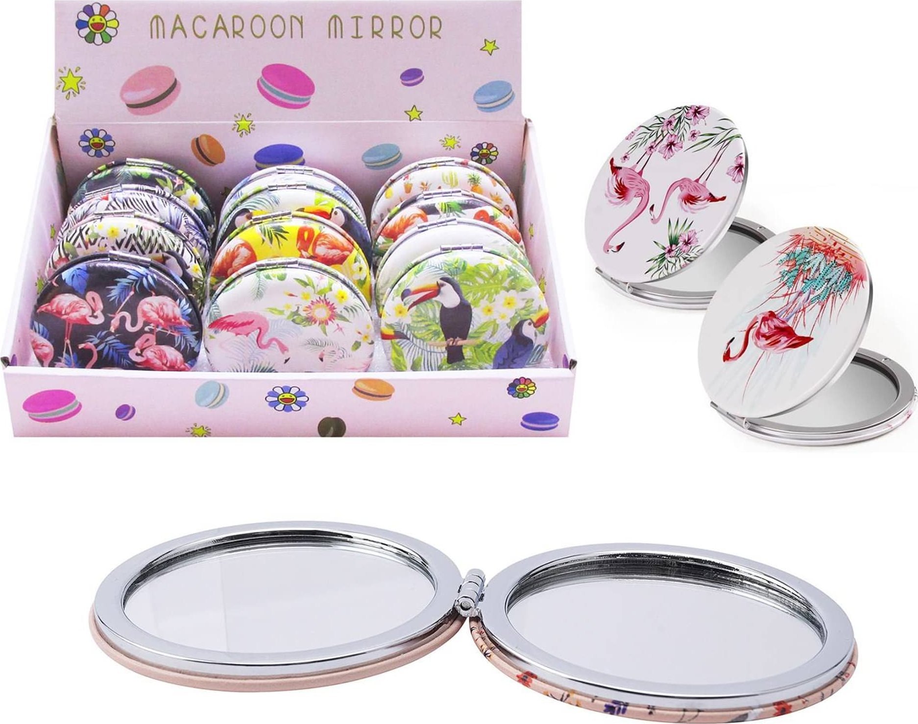 Trifox LUSTERKO OKRĄGŁE FLAMINGI