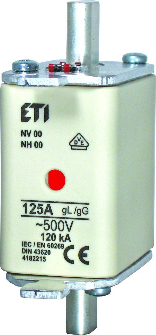 ETI Wkładka topikowa przemysłowa zwłoczna KOMBI NH00 gG 20A/500V