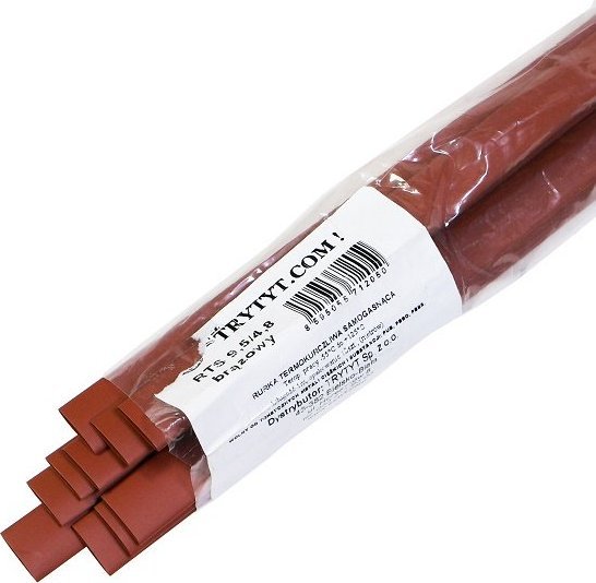 Trytyt 10x Koszulka termokurczliwa RTS 9,5/4,8 brązowa