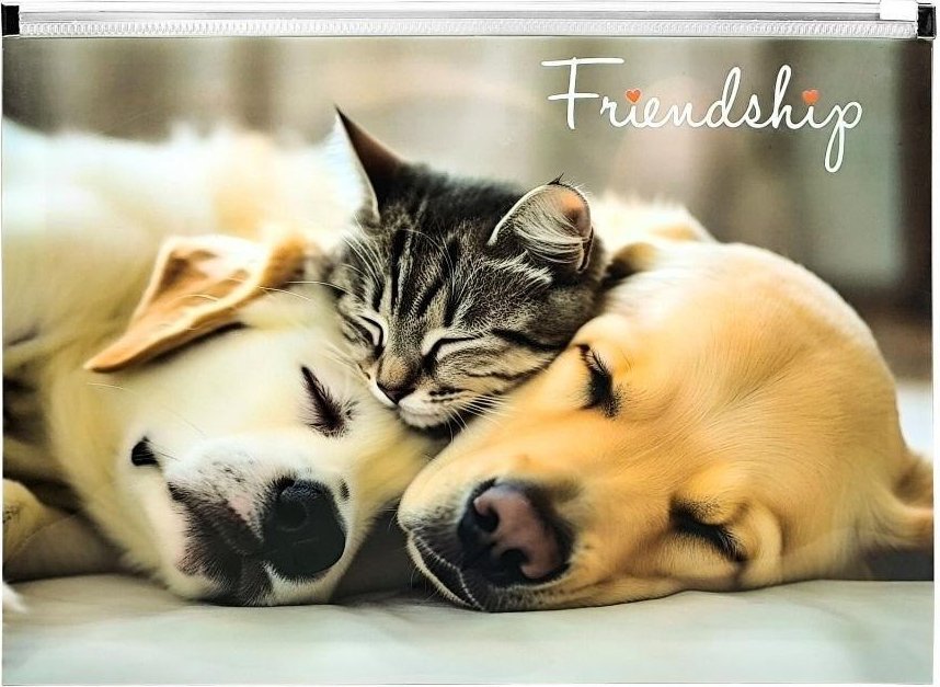 Koperta A4 PP z nadrukiem zip Friendship