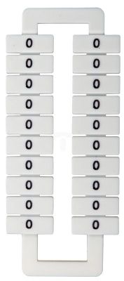 EM Group Oznacznik do złączek szynowych 2,5-70mm2 /0/ biały (43192)