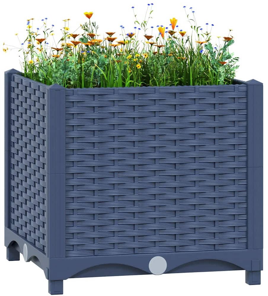 vidaXL Donica do podniesionej rabaty, 40x40x38 cm, polipropylen