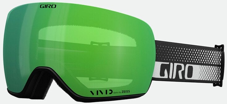 Gogle zimowe GIRO ARTICLE II BLACK & WHITE FLOW (Szyba lustrzana kolorowa VIVID-Carl Zeiss EMERALD 19-42% S2 + Szyba lustrzana kolorowa VIVID-Carl Zei