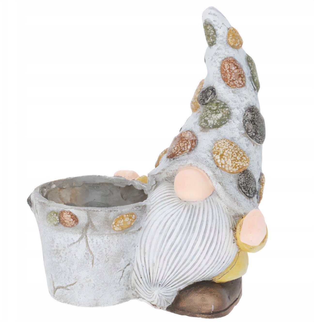 Doniczka do ogrodu z krasnalem