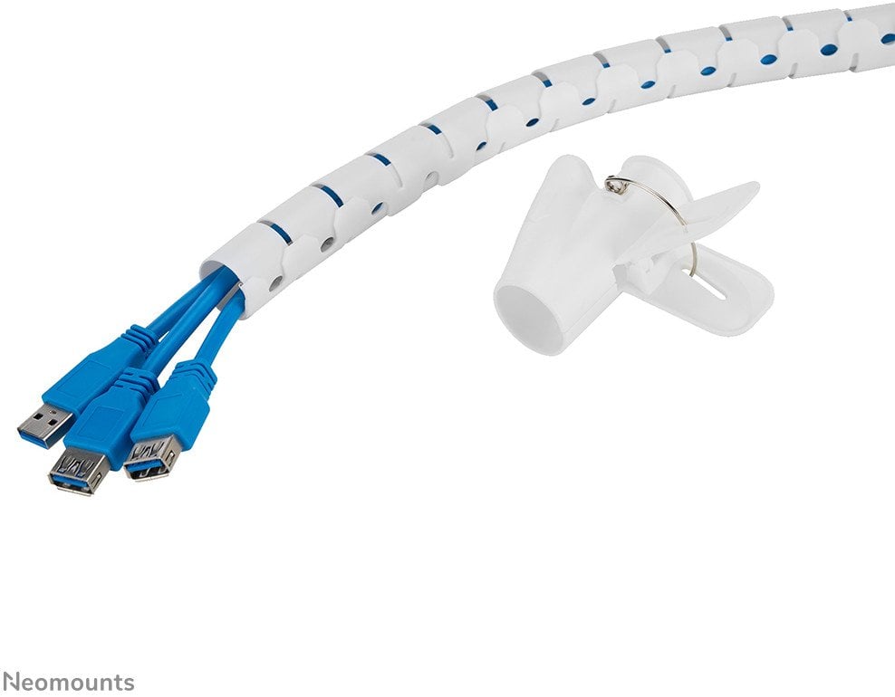 NEOMOUNTS Spiral Cable Wrap 25mm multiple cables white