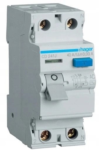 Polot Wyłącznik różnicowoprądowy Hager 2P 40A 0,03A typ AC CDC240J