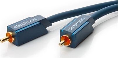 Kabel Clicktronic RCA (Cinch) - RCA (Cinch) 2m granatowy (70445)