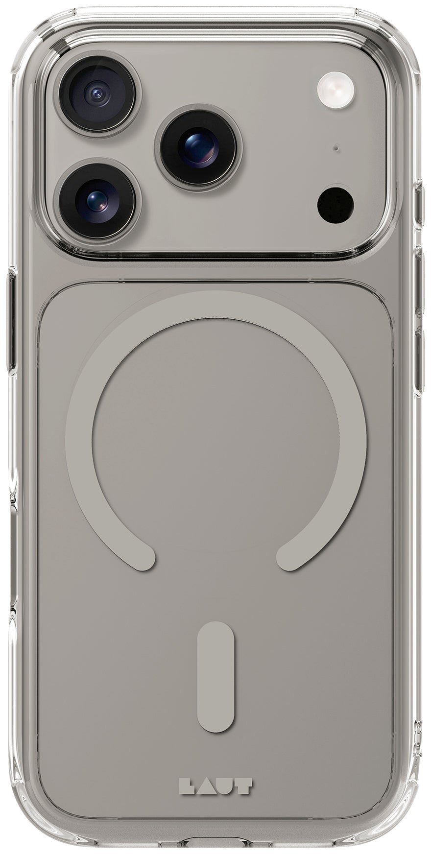 Laut Crystal Fluro - etui do iPhone 17 Pro kompatybilne z MagSafe (clear gray)