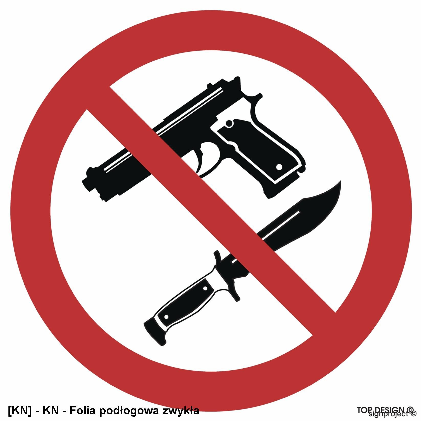 GB052 - Zakaz wnoszenia broni 350x350