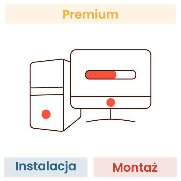 Montaż komputera z instalacją systemu operacyjnego