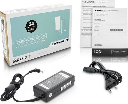 Zasilacz do laptopa Movano 65 W, 1.7 mm, 3.3 A, 20 V (ZZ/LEN20325C)