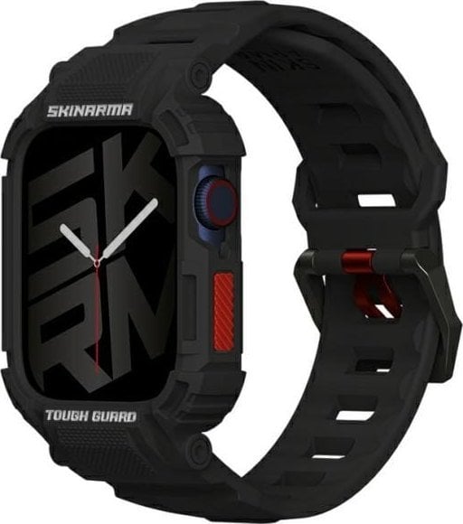 Skinarma pasek+etui Mecha 2in1 Apple Watch 45/44mm czarny/black