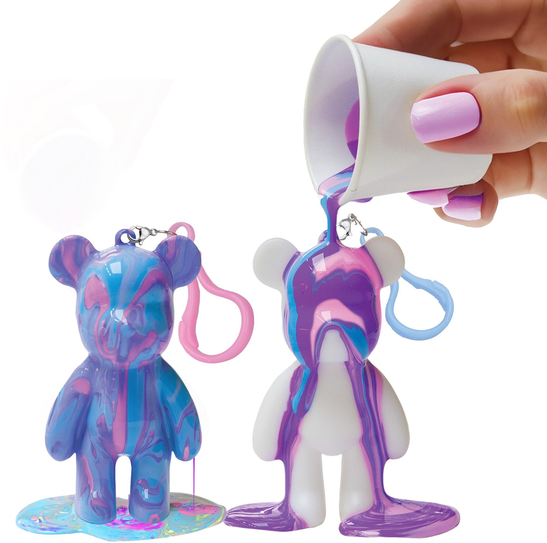 Marbleous Bear DIY Pouring Keyring Big Kit
