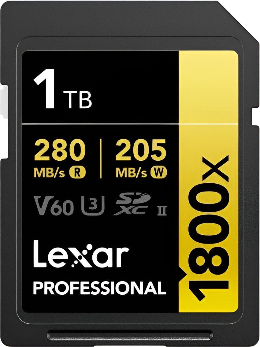 Karta Lexar Professional 1800x SDXC 1 TB Class 10 UHS-II/U3 V60 (LSD1800001T-BNNNG)